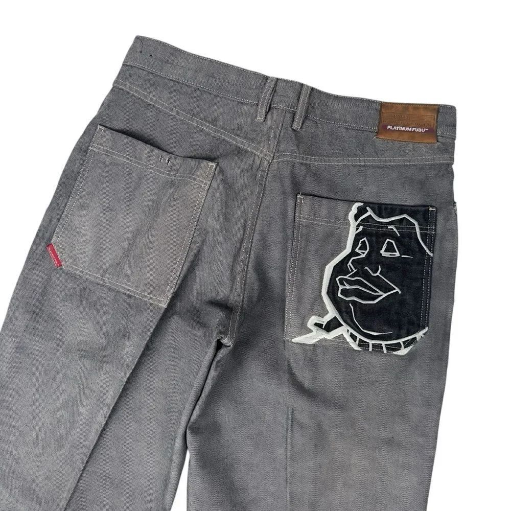 Vintage FUBU Platinum Fat Albert Carpenter Jeans 40x30 Y2K Baggy Skate Hip Hop